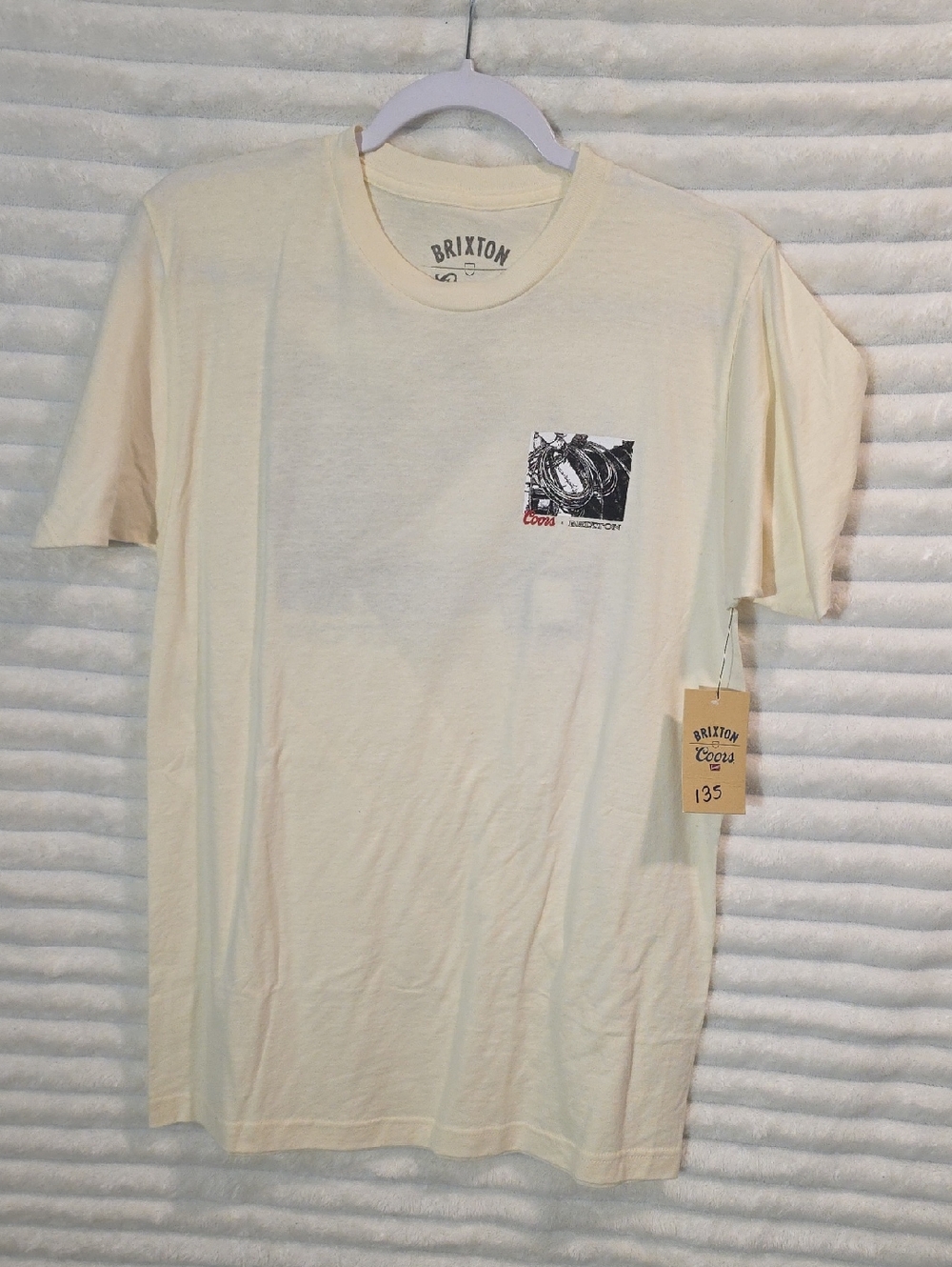 0124 Brixton Cream Short-Sleeve Graphic  Tee